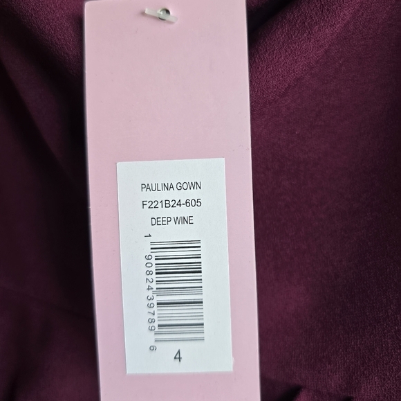 NWT! Sachin & Babi, Paulina Gown, Deep Wine, Size 4 -MSRP $285 - Picture 12 of 12